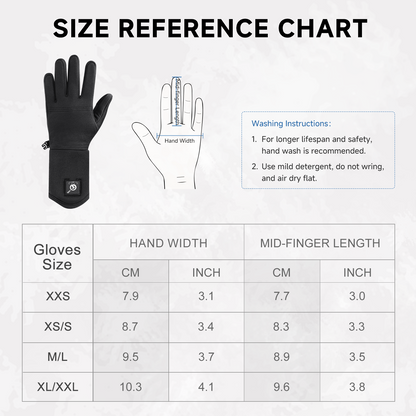 SaviorHeat™ Heated Gloves – Rechargeable, Thin, Touchscreen Safe