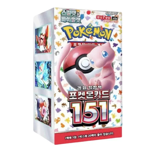 Pokémon 151 Korean Booster Box – Mew Edition Collectible Trading Card Set